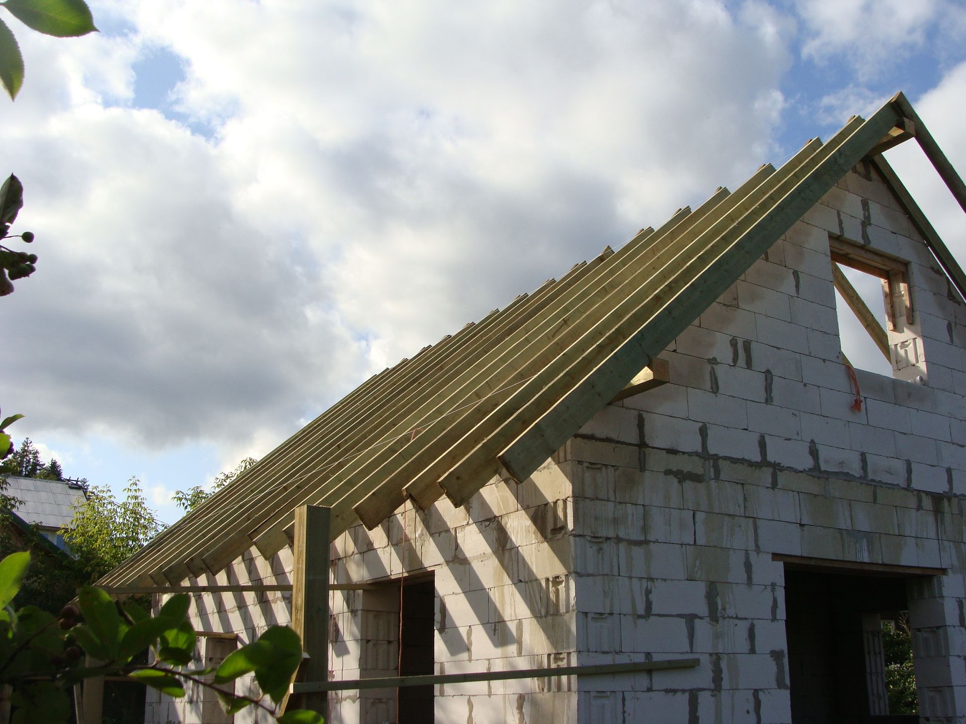 Временная крыша для дома: Временная кровля деревянного дома | Русская построечка