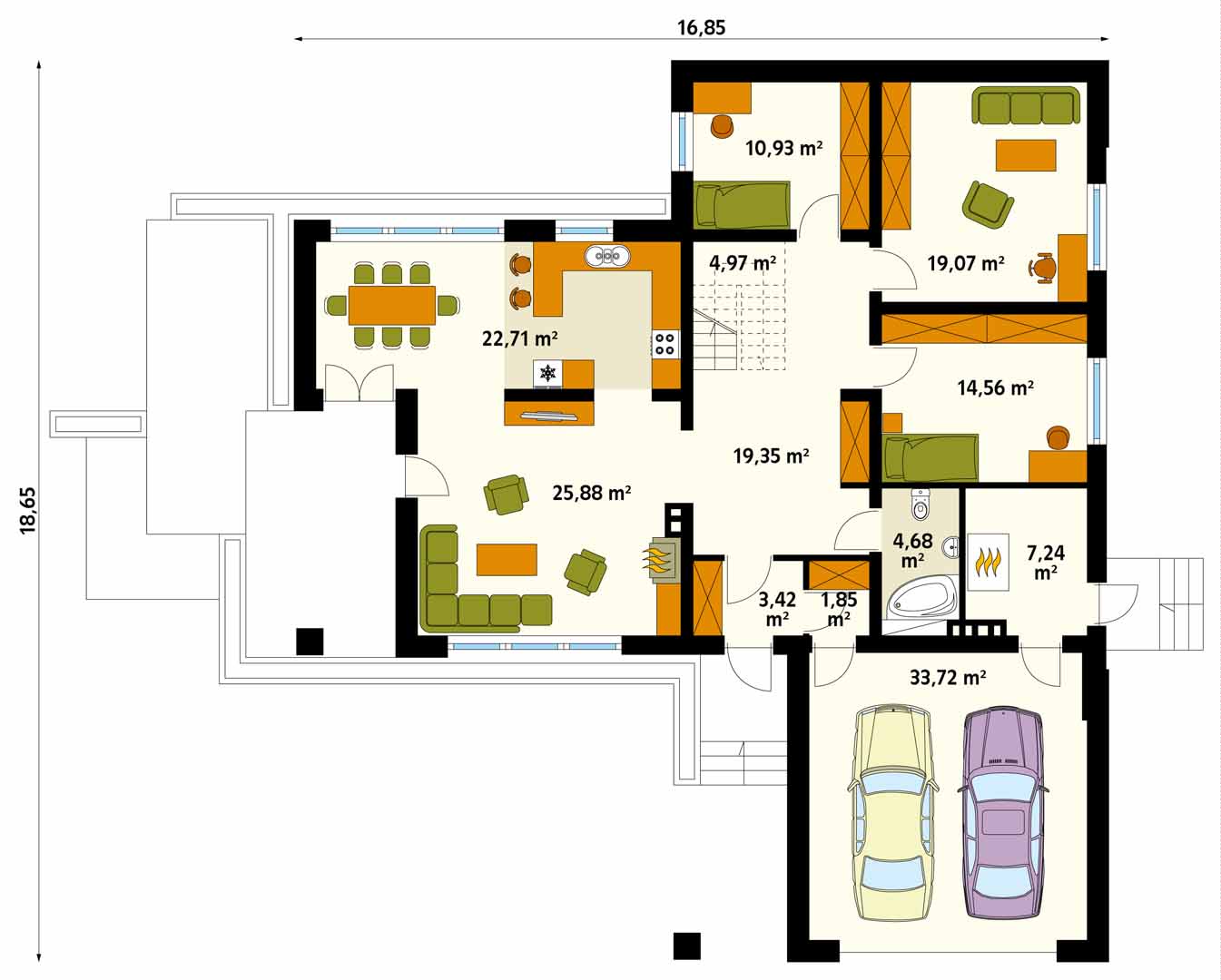 Проекты г образных домов с гаражом: Проекты одноэтажных домов с гаражом, фото, цены, готовые и типовые. Каталог содержит планировки, планы и чертежи