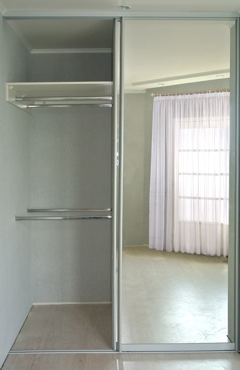 Двери в гардеробную зеркальные раздвижные: Зеркальные двери-купе для гардеробной (36 фото): распашные модели с зеркалом