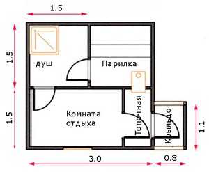 Бани 3 на 4 – проекты, планировки и цены на строительство в Москве, фото