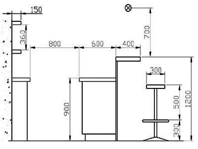 Барная стойка размер – Высота, длина, ширина и другие размеры барной стойки на кухне