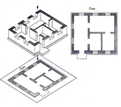 Чертеж дом 1 этаж – План одноэтажного дома: примеры функциональных планировок