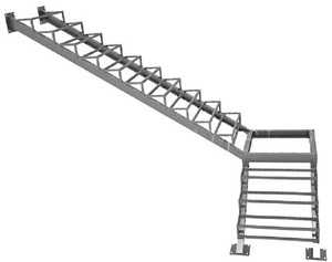 Чертеж металлической лестницы – элементы, узлы, серии, наборные ступени, лестничные марши, перила, ограждения, устройство пожарной, металлической лестницы dwg