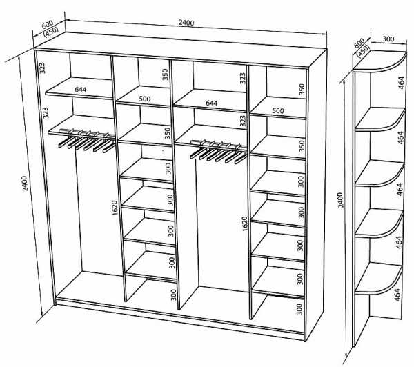 Чертеж платяного шкафа с размерами – Шкаф-купе своими руками - чертежи описание (56 фото): проект и схема с размерами, пошаговая инструкция