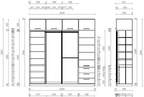 Чертеж платяного шкафа с размерами – Шкаф-купе своими руками - чертежи описание (56 фото): проект и схема с размерами, пошаговая инструкция