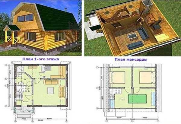 Дачные домики 6х6 проекты фото – Недорогой дачный дом 6х6 и готовый бесплатный проект с удобной планировкой дачного дома 6х6