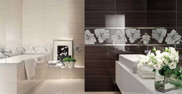 Декор плитки в ванной – способы преобразить пространство (38 фото)