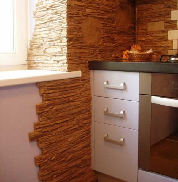 Декоративный камень в кухне – Декоративный камень в интерьере кухни (58 фото)