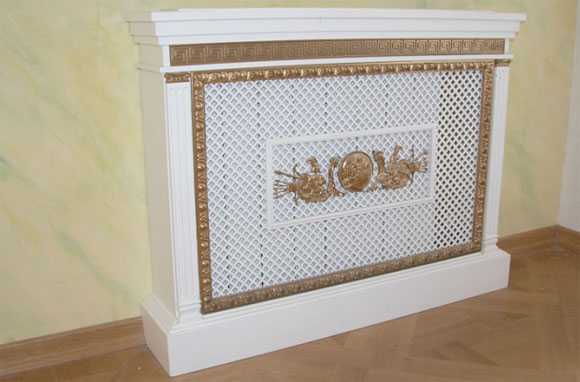 Деревянные экраны на радиаторы отопления – декоративные экраны на батарею отопления, радиаторные вентиляционные и защитные накладки, деревянные и стеклянные варианты на чугунную модель