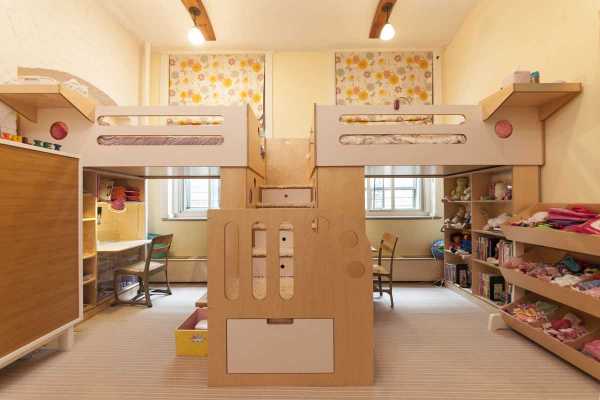 Детские комнаты для двоих детей – оригинальные решения в оформлении. Как оформить комнату для двоих детей. Организация детской комнаты для двоих. Мебель и оформление детской для двоих детей.Информационный строительный сайт |