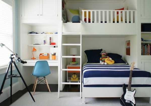 Дизайн для маленькой детской комнаты для двоих детей – 100 лучших идей детской комнаты для двоих детей на фото