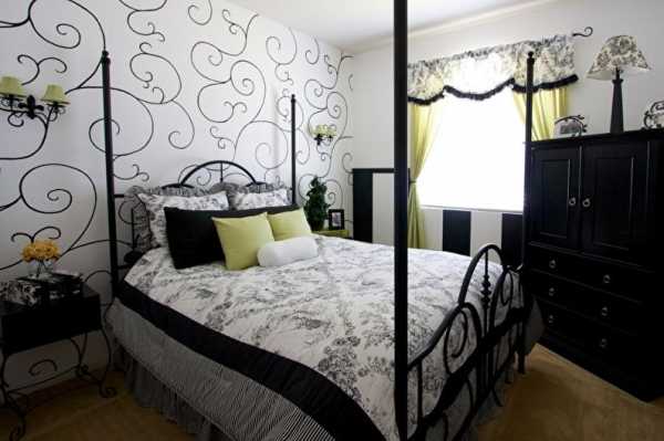 Дизайн комнаты черно белой – фото вариантов дизайна, советы по оформлению спальни в черно-белом стиле, подбору мебели, декора, освещения