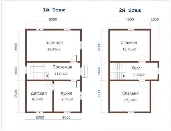 Дом 6 на 9 планировка двухэтажный фото – проект одноэтажного или двухэтажного дома размером 6х9 кв.м с мансардой, варианты и примеры с отличным дизайном