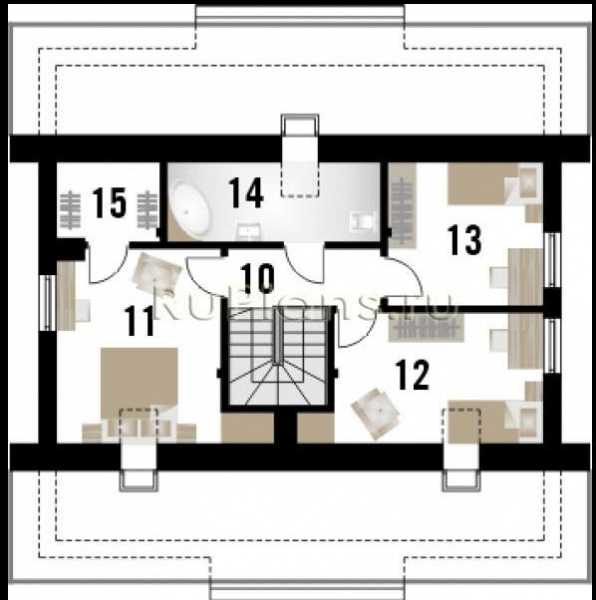 Дом 8 на 8 двухэтажный – Проекты двухэтажных домов 8 на 8