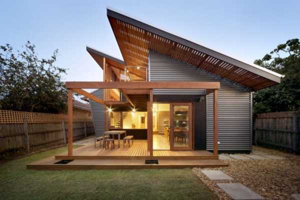 Дома с односкатной крышей – Проекты домов с односкатной крышей – 23 фото + видео
