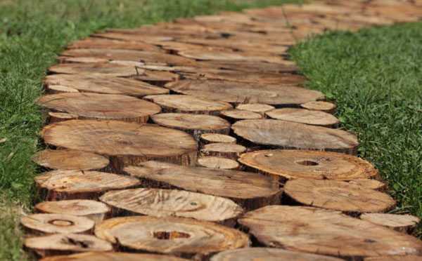 Дорожки деревянные – Садовые дорожки из дерева: 100 красивых фото