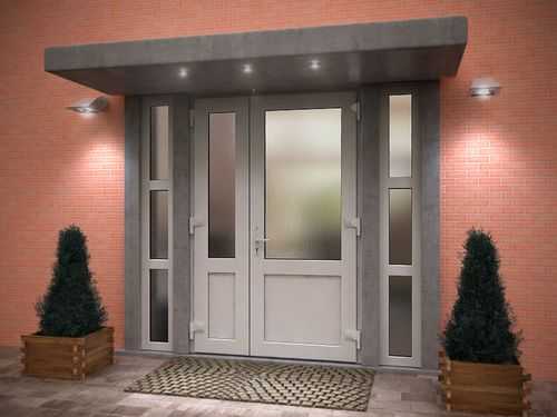 Двери пластиковые наружные – уличные модели в частный загородный дом, стеклянные элементы в вариантах из ПВХ, вторая дверь, отзывы