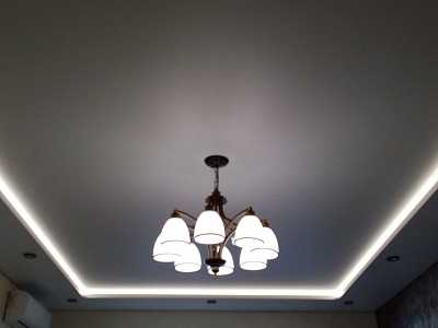 Двух уровненные натяжные потолки фото для зала – варианты в стиле «классика» для зала, 2 уровня с подсветкой, современные дизайнерские решения двух уровненных моделей