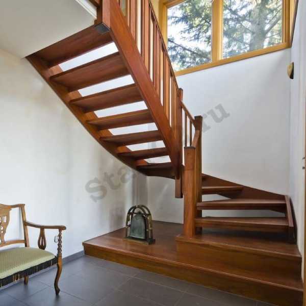 Двухцветная лестница из дерева фото – виды маршей на второй этаж, изготовление своими руками и особенности установки, цвет и дизайн конструкций