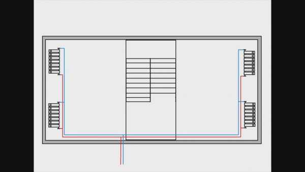 Двухтрубная система отопления двухэтажного дома – варианты, схема с принудительной циркуляцией своими руками, однотрубная на два этажа с естественной циркуляцией, двухтрубная с теплым водяным полом