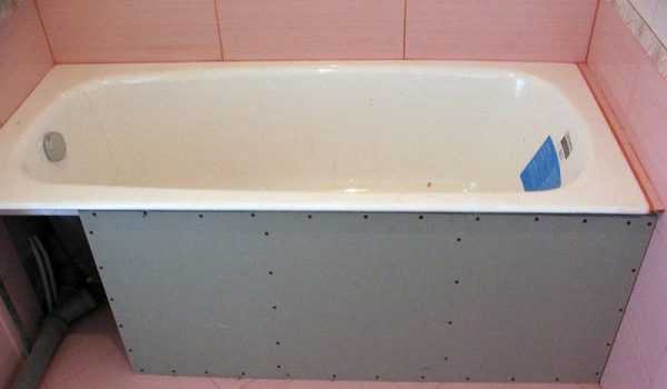 Экран из гипсокартона под ванну – Как сделать и установить экран под ванну своими руками + фото и видео » SanDizain.ru