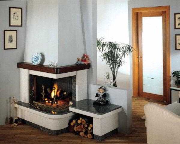 Электрический угловой камин в интерьере гостиной фото – электрокамин и биокамин, размещение электрического камина