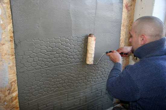 Фактурный валик для бетона – декоративные модели с рисунком и узором для декора своими руками, особенности инструмента для нанесения краски