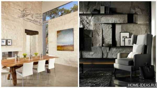 Фото декоративного камня в интерьере – Декоративный камень в интерьере - 141 фото прихожей, на кухне, с обоями