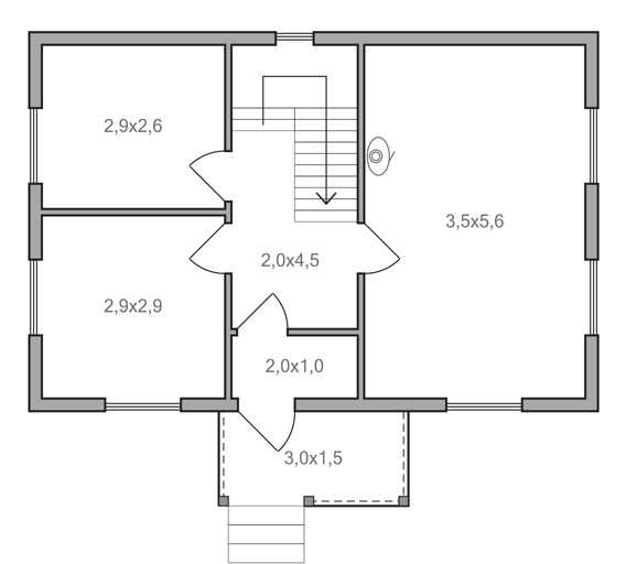 Фото дом 6 на 9 – проект одноэтажного или двухэтажного дома размером 6х9 кв.м с мансардой, варианты и примеры с отличным дизайном