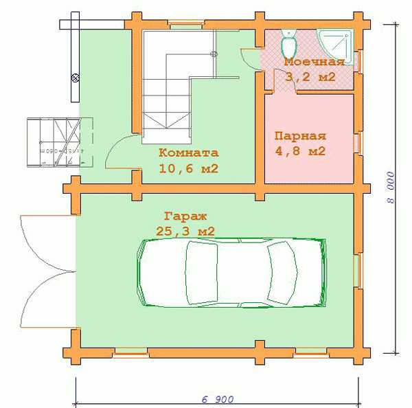 Гараж под одной крышей с баней фото – баня - проекты (92 фото): баня под одной крышей с гаражом размером 6х8, одноэтажные и двухэтажные пристрои с бильярдом