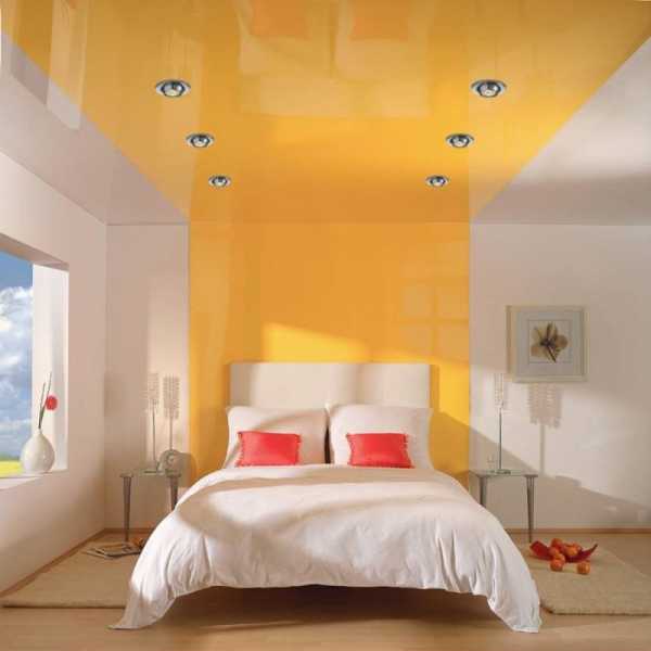 Глянцевый потолок в спальне – Натяжной потолок в спальне - 150 фото новинок в интерьере