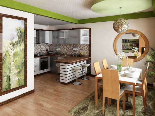 Гостиная кухня совмещенная – Гостиная, совмещенная с кухней: фото планировок, варианты зонирования