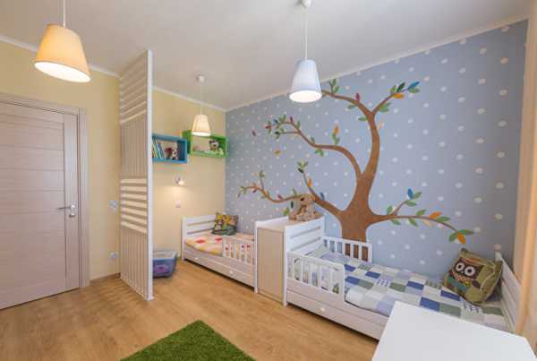 Идеи для детской для двух детей – планировка детской комнаты для двоих разнополых детей, двойняшек или близнецов (100 фото) – Кошкин Дом