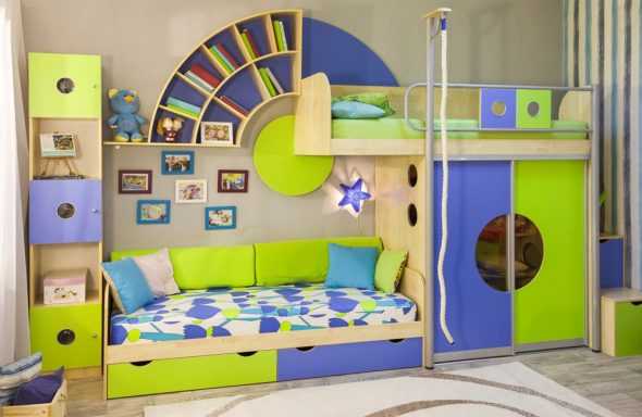 Интерьер для детской комнаты 2 мальчиков – 4 шага и 108 фото