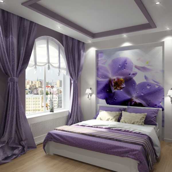 Интерьер спальни с обоями двух видов просто и со вкусом фото – Комбинированные спальни обоями - 70 фото лучших дизайнерских решений
