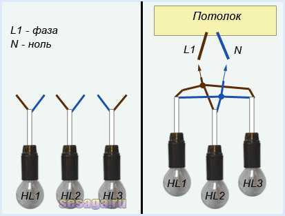 Как подсоединить люстру с 2 проводами к 3 проводами – Как подсоединить люстру - схема соединения с двумя и тремя проводами к одноклавишному и двухклавишному выключателю
