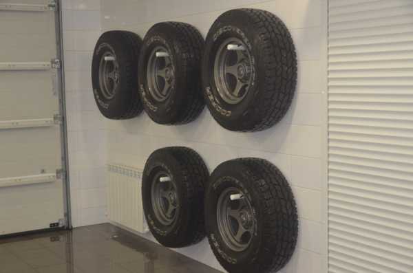 Как повесить на стену колеса в гараже – Хранение колес в гараже на стене: следуем правилам
