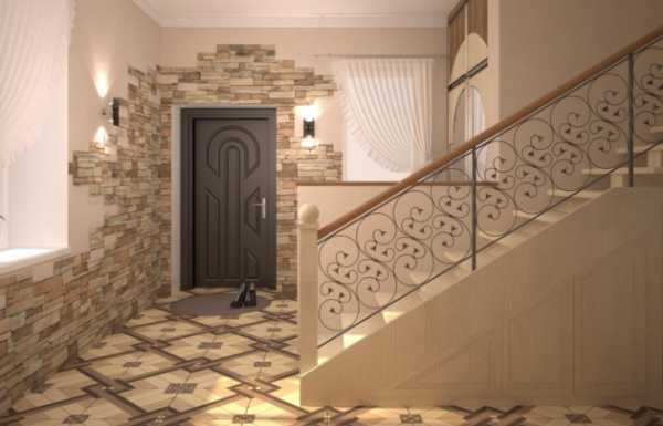 Камень в прихожей – искусственный камень для внутренней отделки в коридоре, элегантные примеры в интерьере