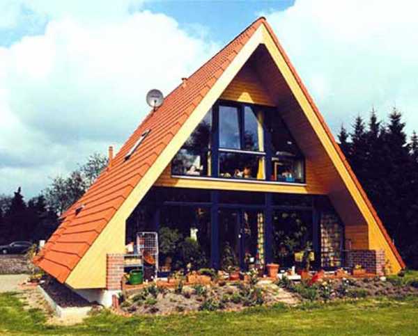 Каркасный дом в виде шалаша – разбор примеров и особенностей строительства