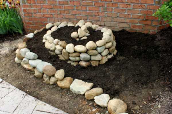 Клумба из камня – Клумбы из камней своими руками. Фото клумбы из кирпича и других материалов