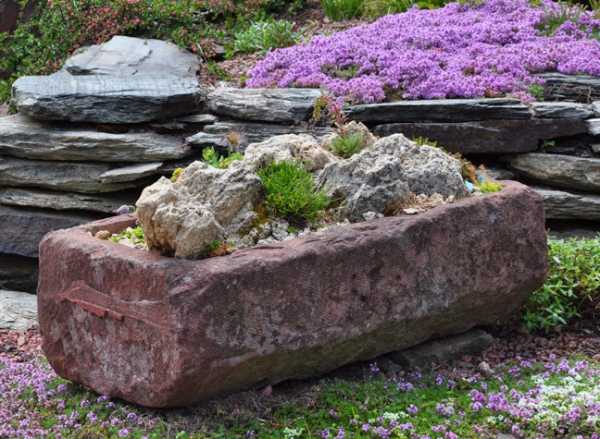 Клумба из камня – Клумбы из камней своими руками. Фото клумбы из кирпича и других материалов