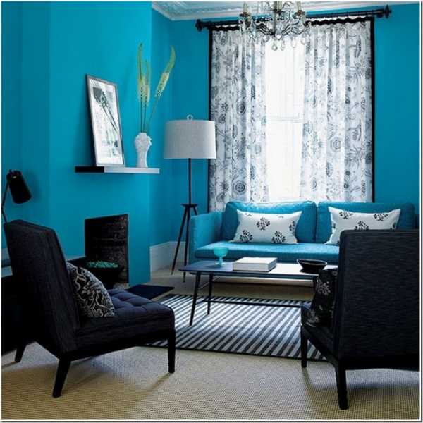 Коричнево голубой интерьер – 75 идей сочетания голубого цвета в интерьере с фото