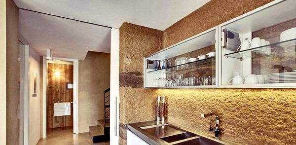 Короед на кухне фото – декоративная фактурная смесь для стен в квартире и частном доме, примеры использования в интерьере