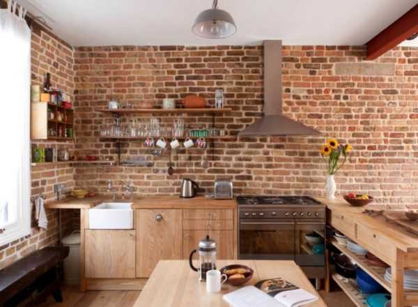 Кухня кирпичная стена – Кухня под кирпич или кирпичная стена на кухне, 50+ фото. Красивые интерьеры и дизайн