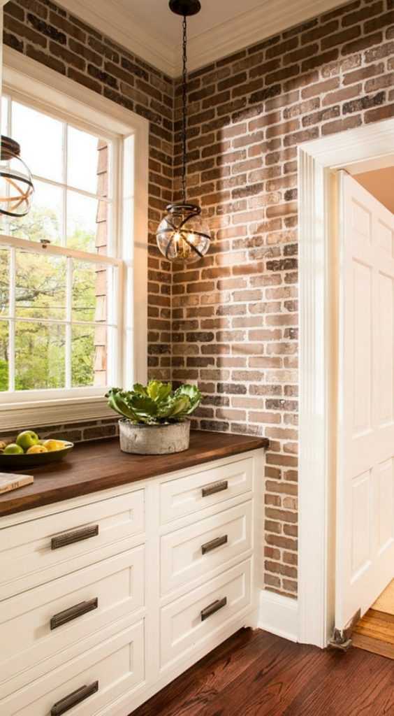 Кухня кирпичная стена – Кухня под кирпич или кирпичная стена на кухне, 50+ фото. Красивые интерьеры и дизайн