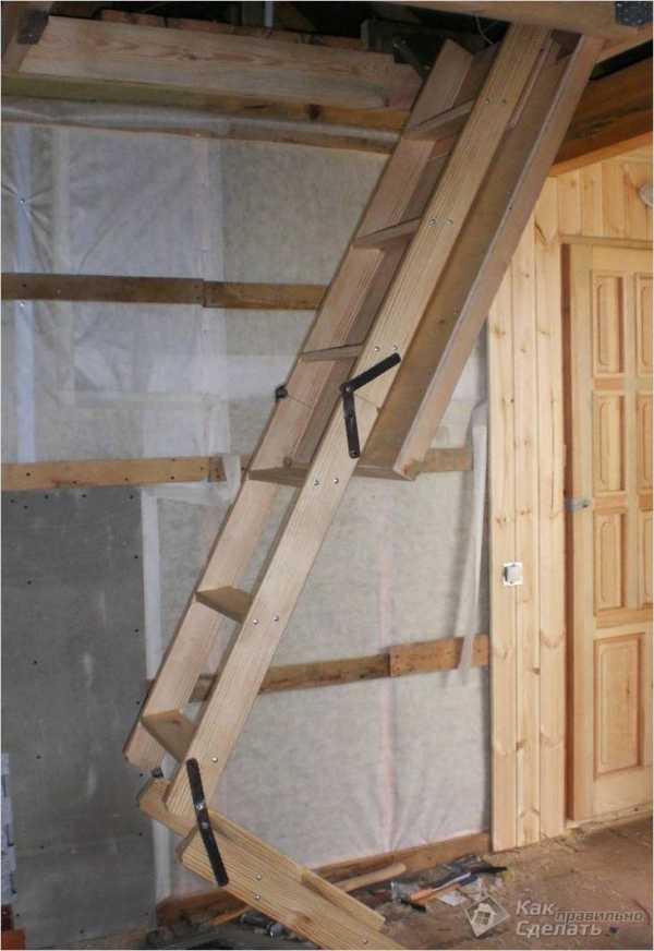 Лестница складная чердачная – Лестницы чердачные, выдвижные и складные лестницы на чердак, как сделать чердачную лестницу своими руками