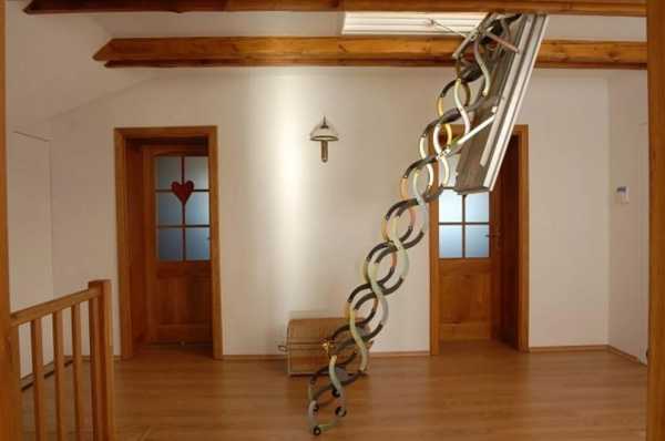 Лестницы на второй этаж складные – Складная лестница на второй этаж