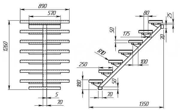 Металлическая лестница – виды подъемных железных маршей на второй этаж в частном доме и особенности конструкций из металла, варианты из профильной трубы