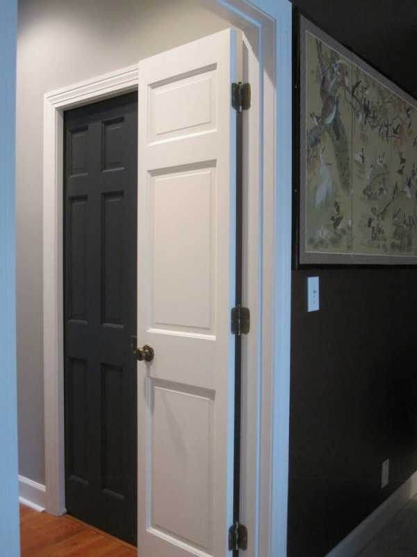 Межкомнатные темные двери в интерьере квартиры фото – фото вариантов дизайна, советы по подбору черных, коричневых дверей к интерьеру квартир