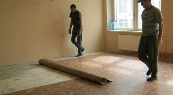 На полу линолеум – что положить на бетонный и деревянный пол, как класть на ДВП и ДСП пол, нужна ли грунтовка